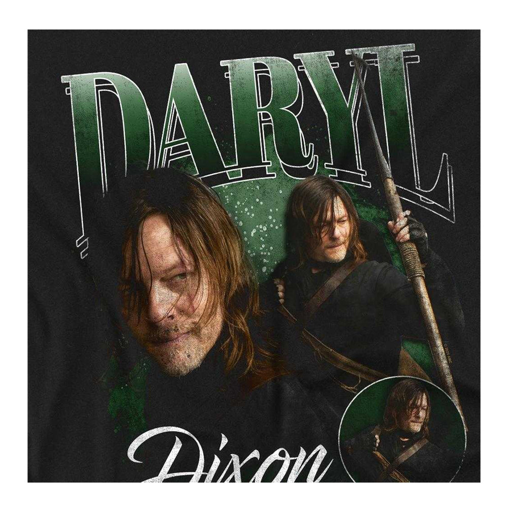 Black - Side - The Walking Dead Unisex Adult Daryl Dixon Homage T-Shirt
