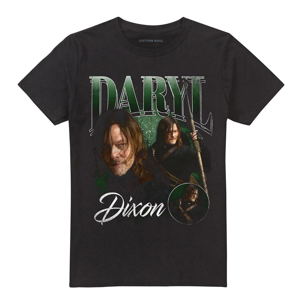 Black - Front - The Walking Dead Unisex Adult Daryl Dixon Homage T-Shirt