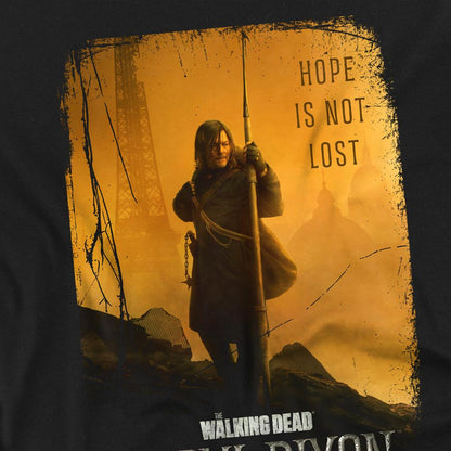 Black - Side - The Walking Dead Unisex Adult Daryl Dixon Poster T-Shirt
