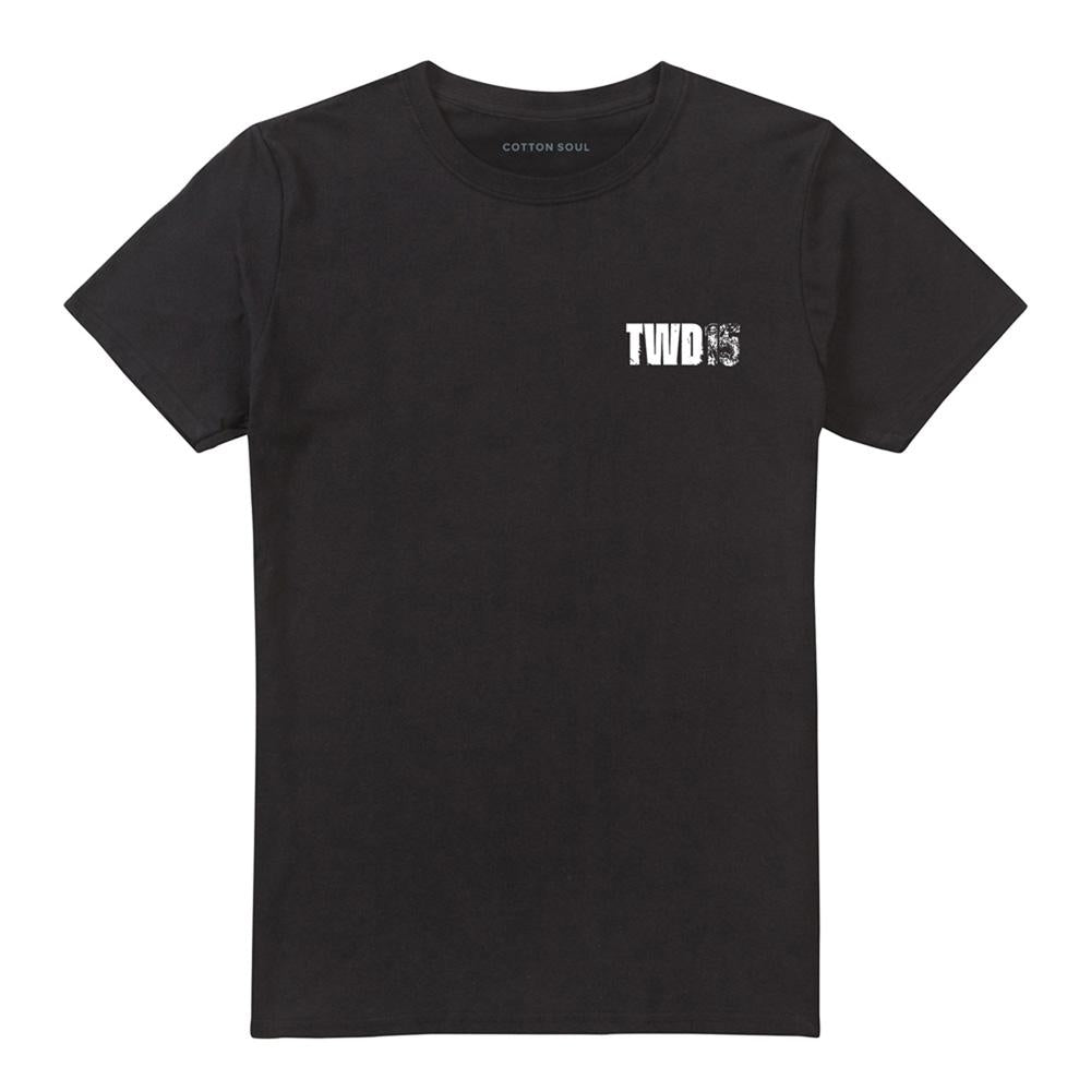 Black - Front - The Walking Dead Unisex Adult Zombie Back Print T-Shirt
