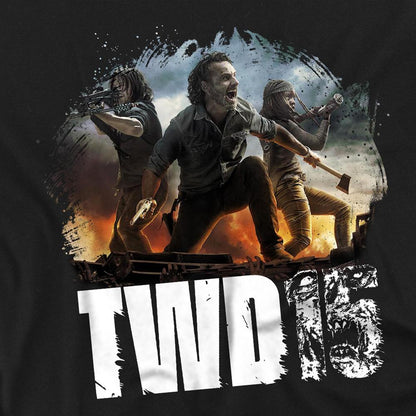 Black - Side - The Walking Dead Unisex Adult Group Pose T-Shirt