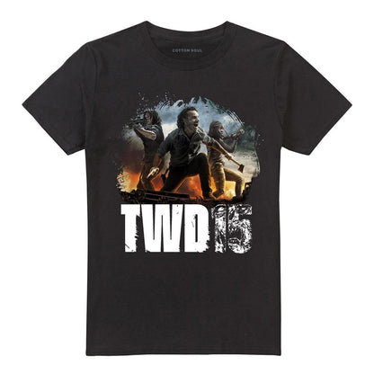 Black - Front - The Walking Dead Unisex Adult Group Pose T-Shirt