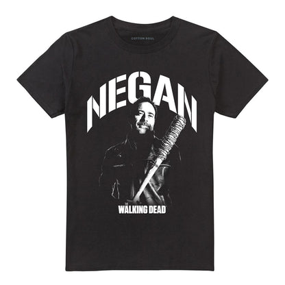 Black - Front - The Walking Dead Unisex Adult Negan Mono T-Shirt