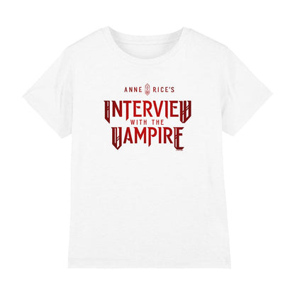 White - Front - Interview With The Vampire Childrens-Kids Red Logo T-Shirt