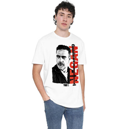 White - Back - The Walking Dead Unisex Adult 15 Negan T-Shirt