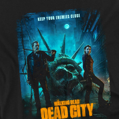 Black - Back - The Walking Dead Childrens-Kids Dead City Poster Art T-Shirt
