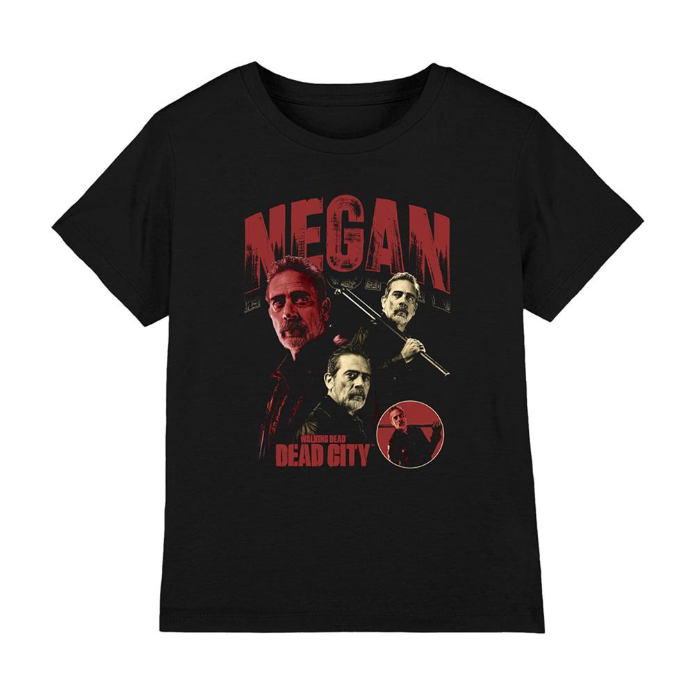 Black - Front - The Walking Dead Childrens-Kids Dead City Negan Homage T-Shirt