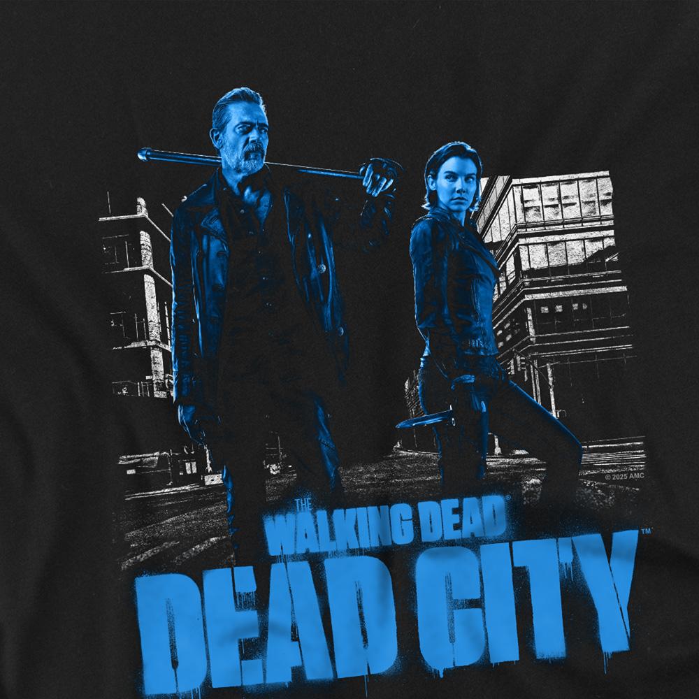Black - Back - The Walking Dead Childrens-Kids Dead City Pose T-Shirt
