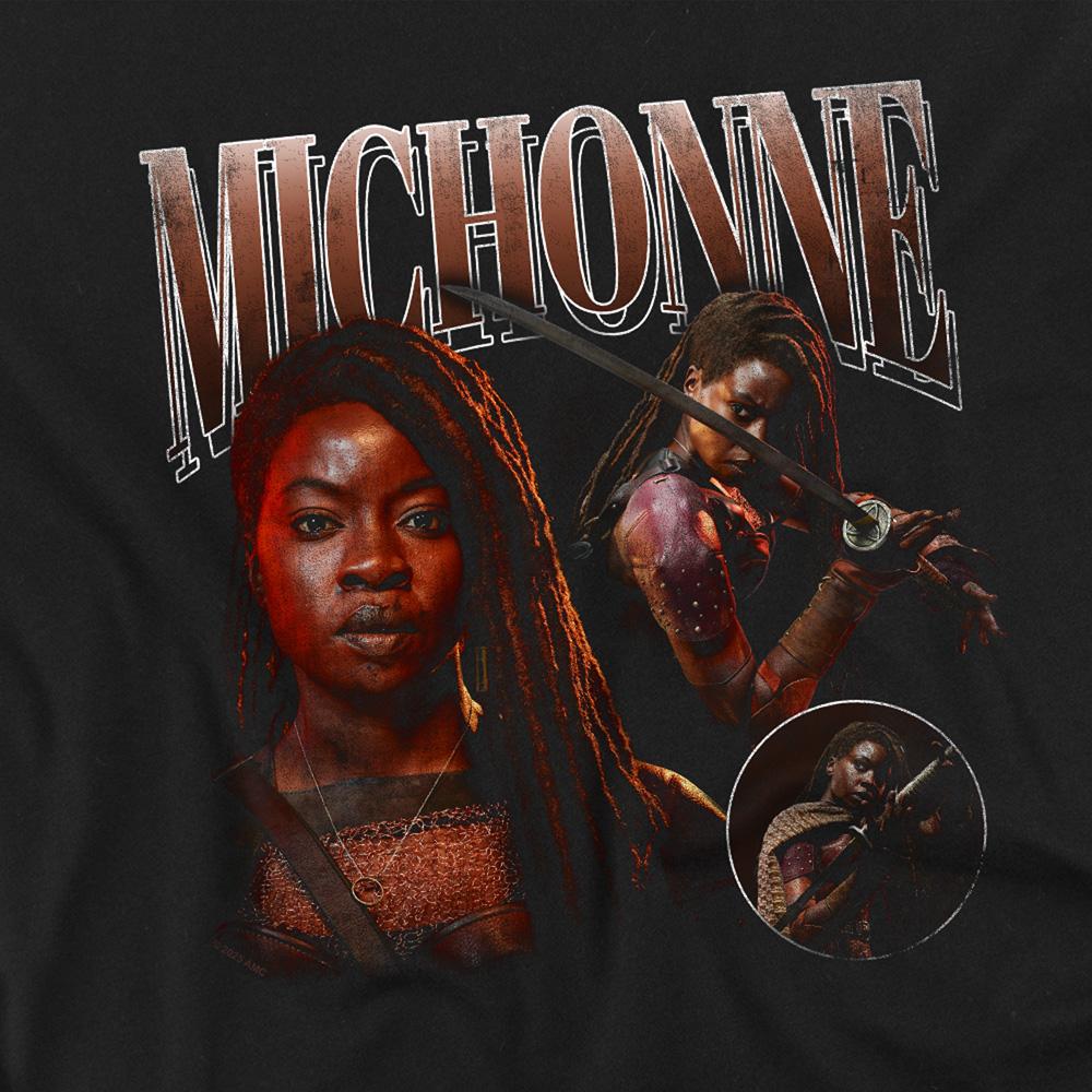 Black - Back - The Walking Dead Childrens-Kids The Ones Who Lived Michonne Homage T-Shirt