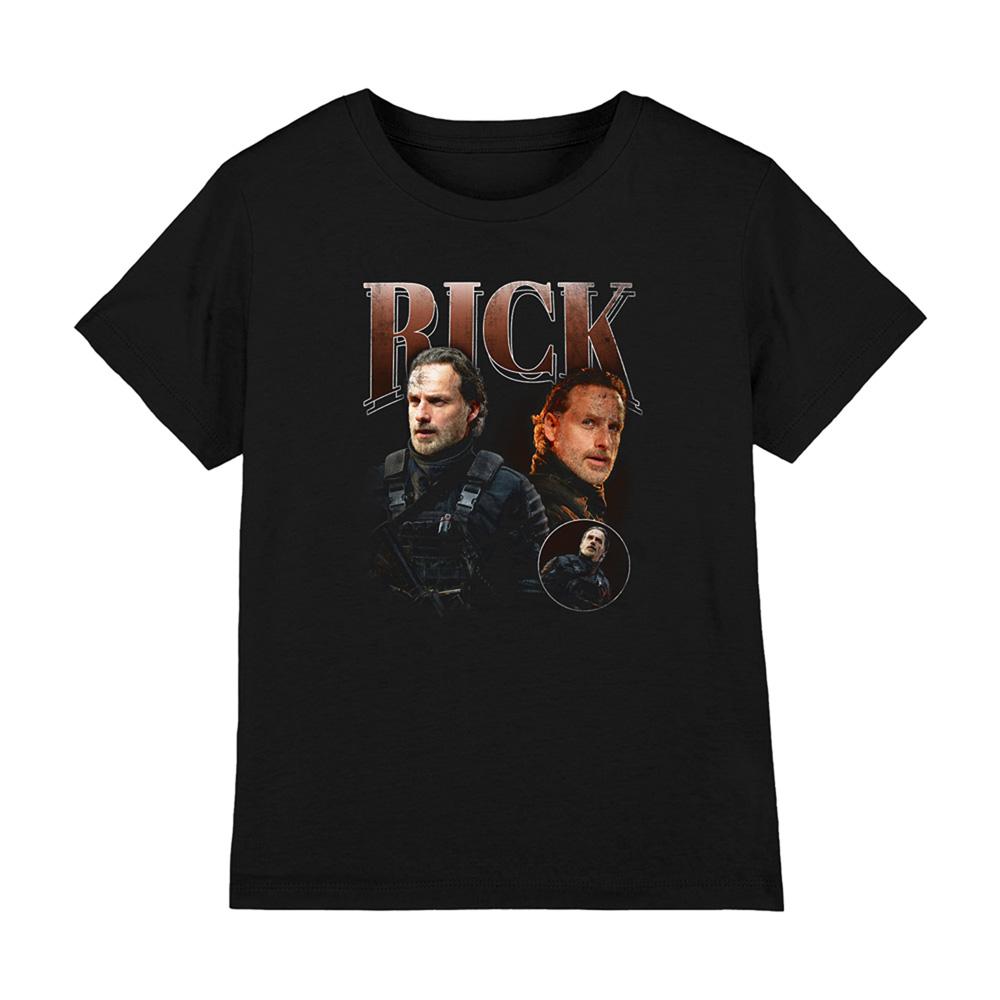 Black - Front - The Walking Dead Childrens-Kids The Ones Who Lived Rick Homage T-Shirt