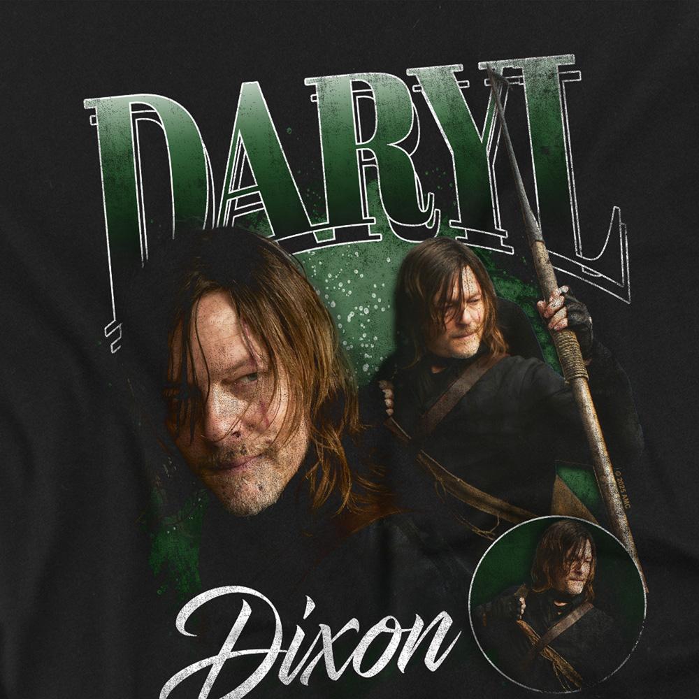 Black - Back - The Walking Dead Childrens-Kids Daryl Dixon Homage T-Shirt