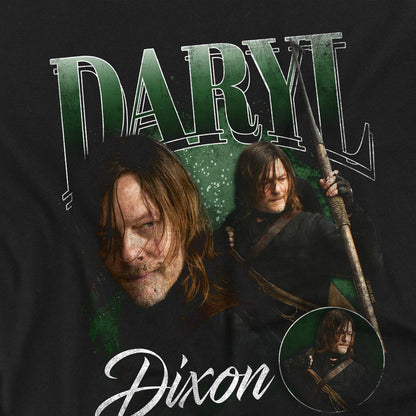 Black - Back - The Walking Dead Childrens-Kids Daryl Dixon Homage T-Shirt