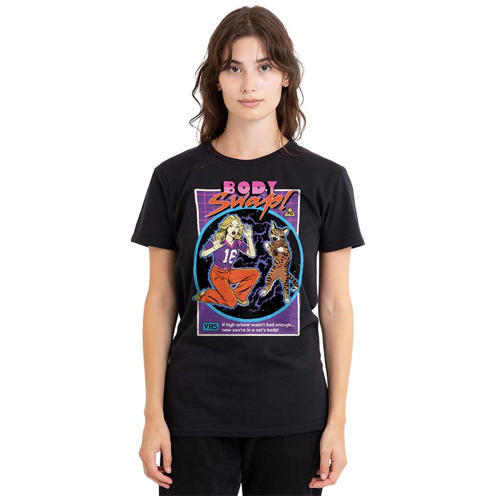 Black - Lifestyle - Steven Rhodes Womens-Ladies Body Swap T-Shirt