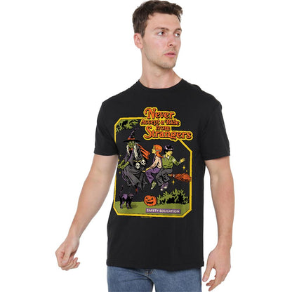 Black - Lifestyle - Steven Rhodes Unisex Adult Never Accept A Ride T-Shirt