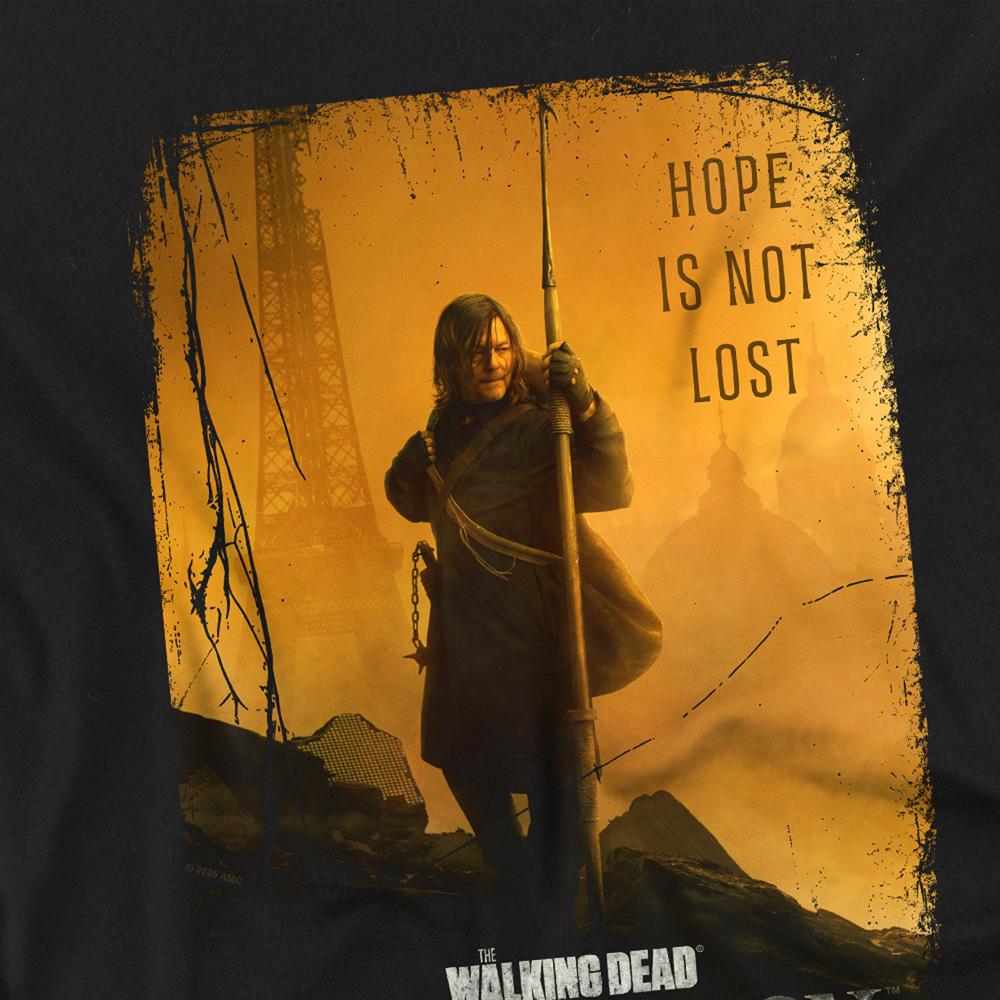 Black - Back - The Walking Dead Childrens-Kids Daryl Dixon Poster T-Shirt