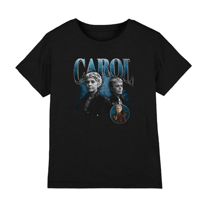 Black - Front - The Walking Dead Childrens-Kids Carol Homage T-Shirt