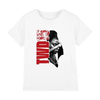 White - Front - The Walking Dead Childrens-Kids 15 Michonne T-Shirt
