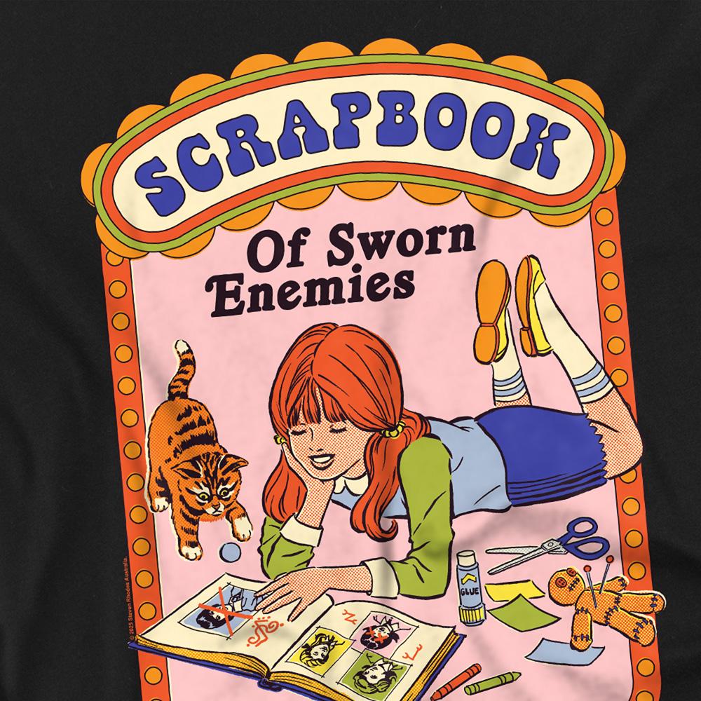 Black - Side - Steven Rhodes Unisex Adult Scrapbook Of Sworn Enemies T-Shirt