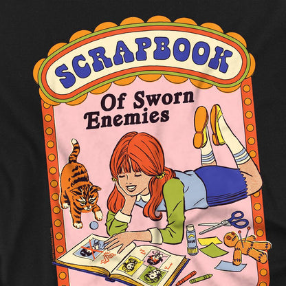 Black - Side - Steven Rhodes Unisex Adult Scrapbook Of Sworn Enemies T-Shirt