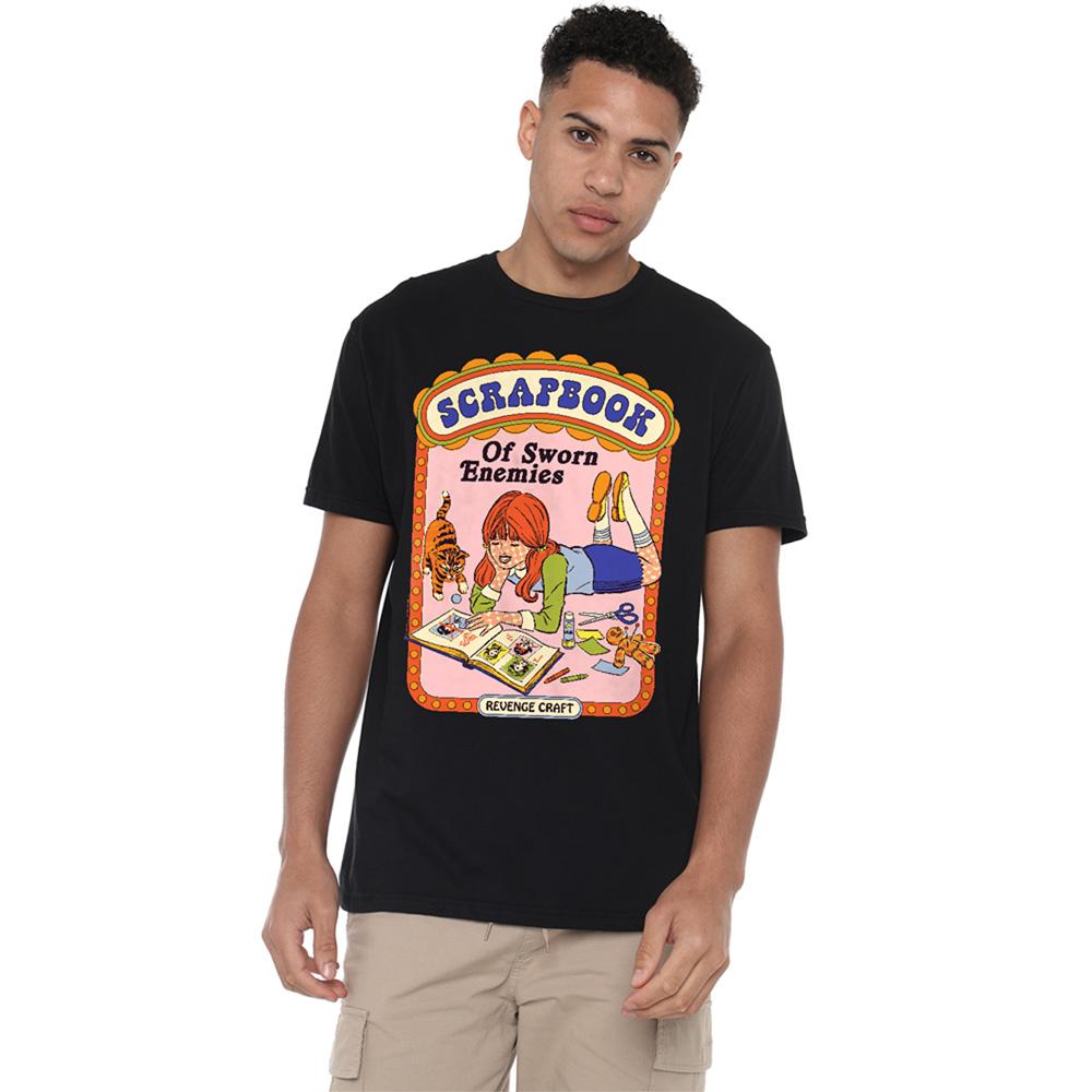 Black - Lifestyle - Steven Rhodes Unisex Adult Scrapbook Of Sworn Enemies T-Shirt