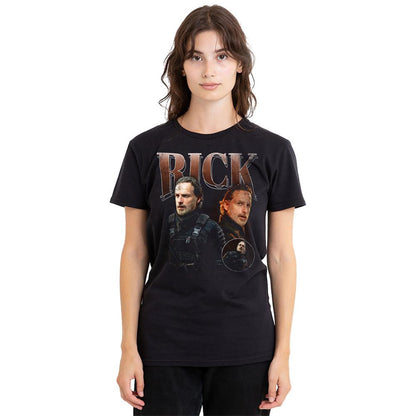 Black - Back - The Walking Dead Womens-Ladies The Ones Who Lived Rick Homage T-Shirt