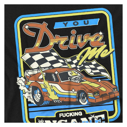 Black - Side - Steven Rhodes Unisex Adult You Drive Me Insane Long-Sleeved T-Shirt
