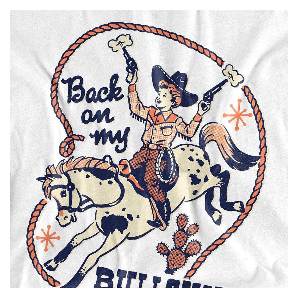 White - Side - Steven Rhodes Unisex Adult Back On My Bullshit Long-Sleeved T-Shirt