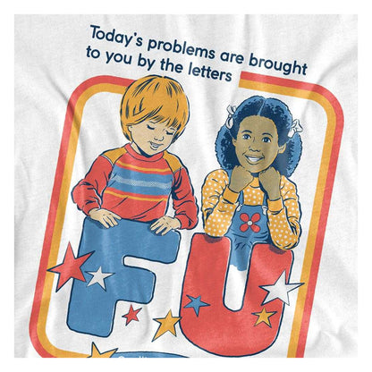 White - Side - Steven Rhodes Unisex Adult Today´s Problems Long-Sleeved T-Shirt