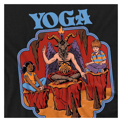 Black - Side - Steven Rhodes Mens Yoga For Beginners Long-Sleeved T-Shirt
