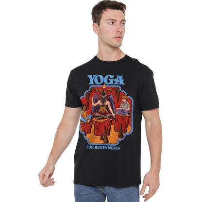 Black - Lifestyle - Steven Rhodes Mens Yoga For Beginners Long-Sleeved T-Shirt