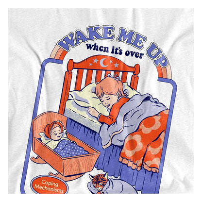 White - Side - Steven Rhodes Unisex Adult Wake Me Up Long-Sleeved T-Shirt