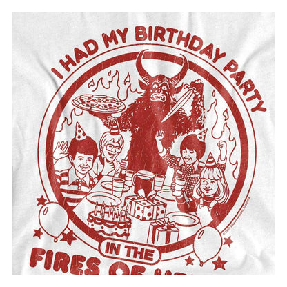 White - Side - Steven Rhodes Unisex Adult Birthday In Hell Long-Sleeved T-Shirt