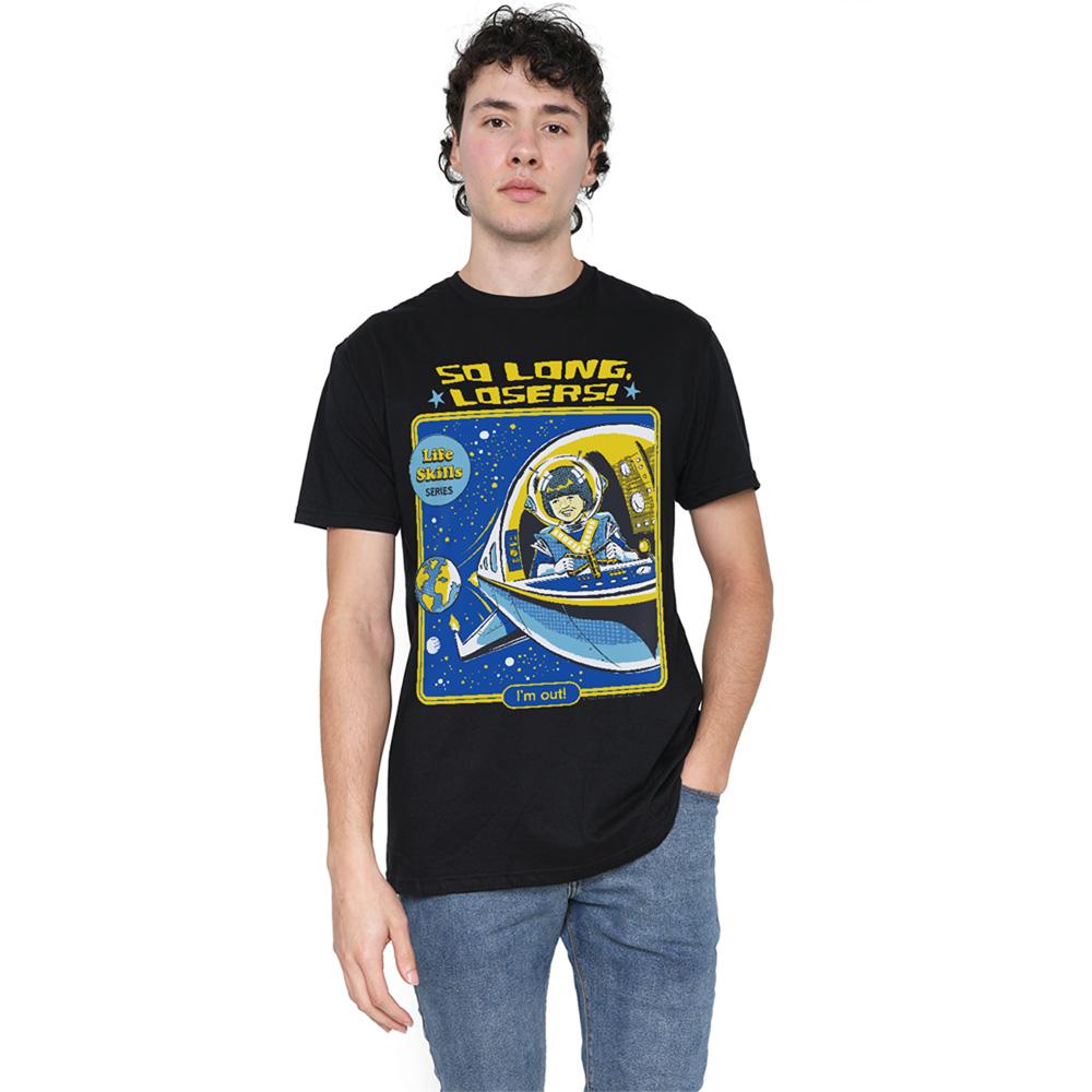 Black - Lifestyle - Steven Rhodes Unisex Adult So Long Losers T-Shirt