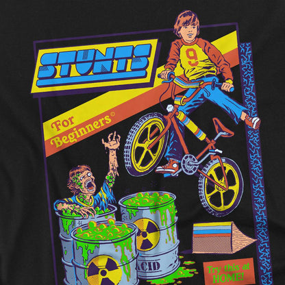 Black - Lifestyle - Steven Rhodes Unisex Adult Stunts For Beginners T-Shirt