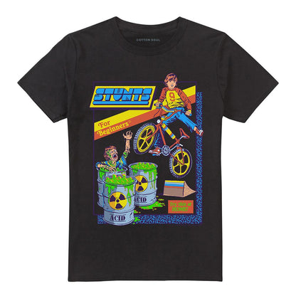 Black - Front - Steven Rhodes Unisex Adult Stunts For Beginners T-Shirt