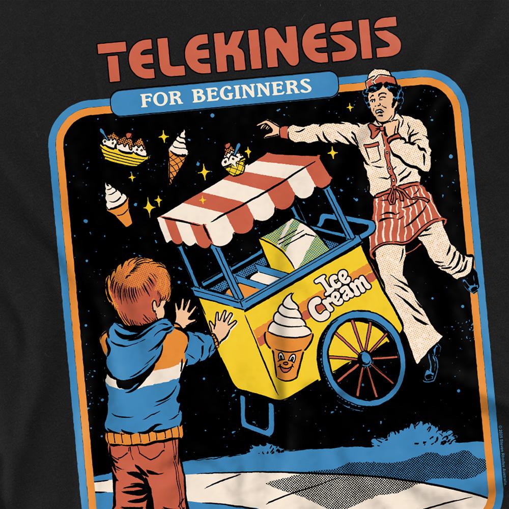 Black - Side - Steven Rhodes Unisex Adult Telekinesis For Beginners T-Shirt