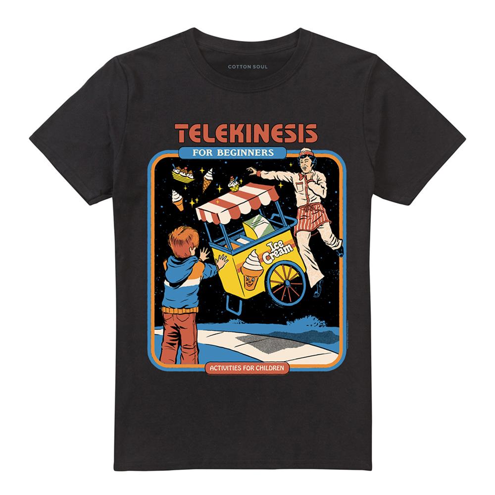Black - Front - Steven Rhodes Unisex Adult Telekinesis For Beginners T-Shirt