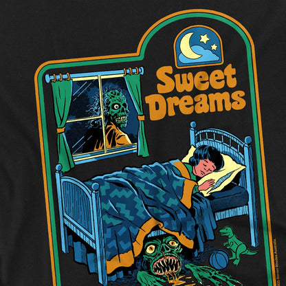 Black - Side - Steven Rhodes Unisex Adult Sweet Dreams T-Shirt