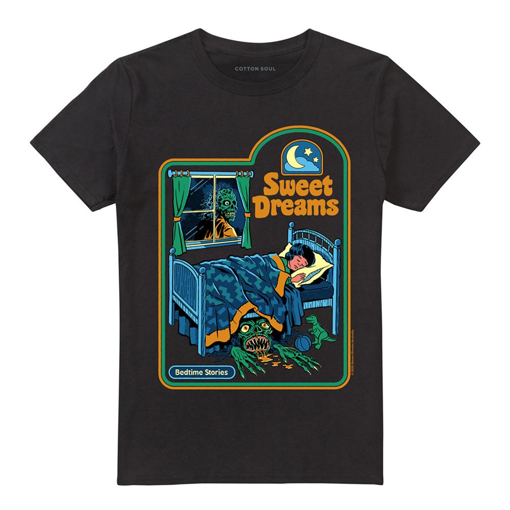 Black - Front - Steven Rhodes Unisex Adult Sweet Dreams T-Shirt