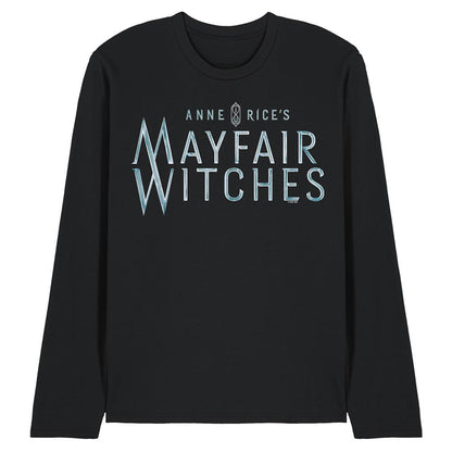 Black - Front - Mayfair Witches Unisex Adult Logo Long-Sleeved T-Shirt