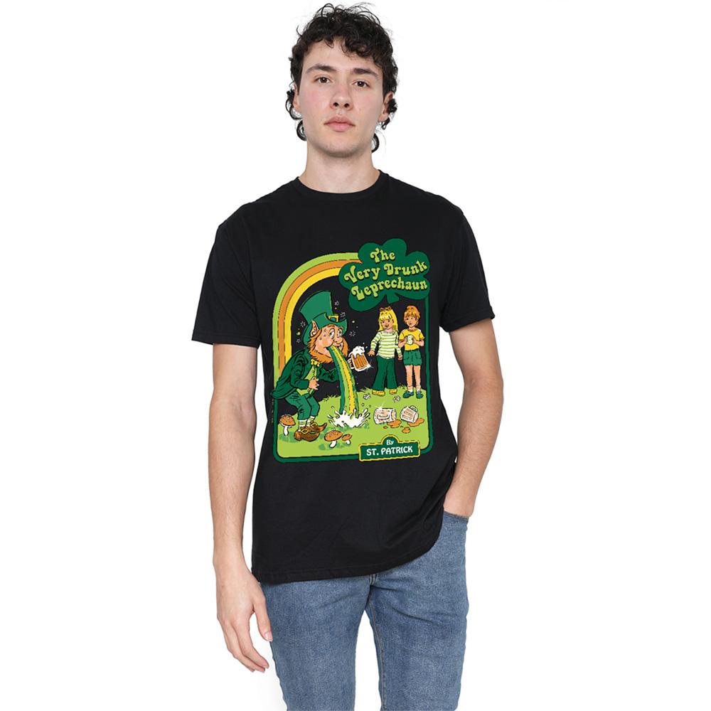 Black - Lifestyle - Steven Rhodes Unisex Adult The Very Drunk Leprechaun T-Shirt