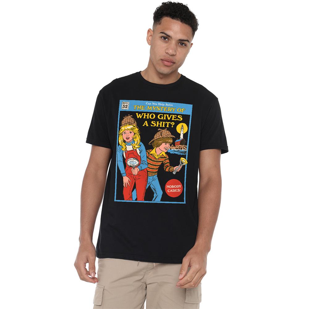 Black - Lifestyle - Steven Rhodes Unisex Adult Who Gives A Shit T-Shirt