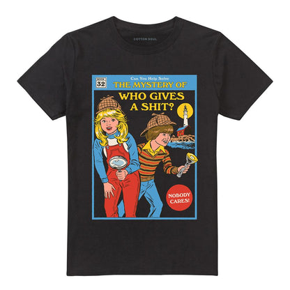 Black - Front - Steven Rhodes Unisex Adult Who Gives A Shit T-Shirt