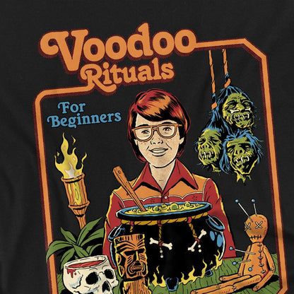 Black - Side - Steven Rhodes Unisex Adult Voodoo Rituals T-Shirt