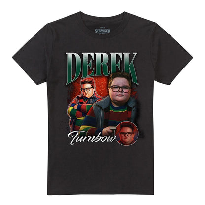Black - Front - Stranger Things Unisex Adult Derek Turnbow Homage T-Shirt
