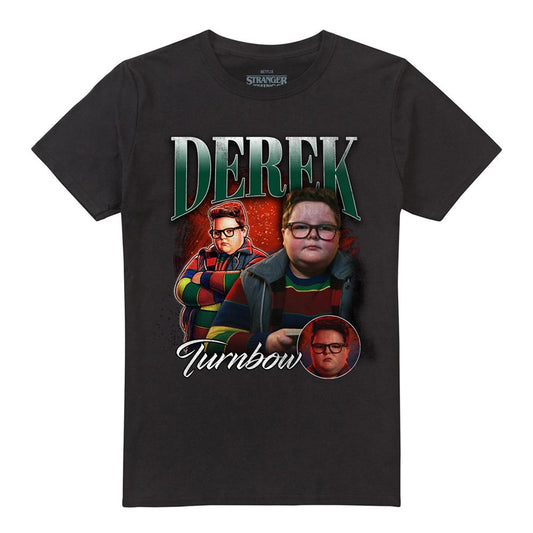Black - Front - Stranger Things Unisex Adult Derek Turnbow Homage T-Shirt