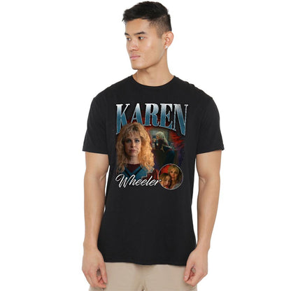 Black - Lifestyle - Stranger Things Unisex Adult Karen Wheeler Homage T-Shirt