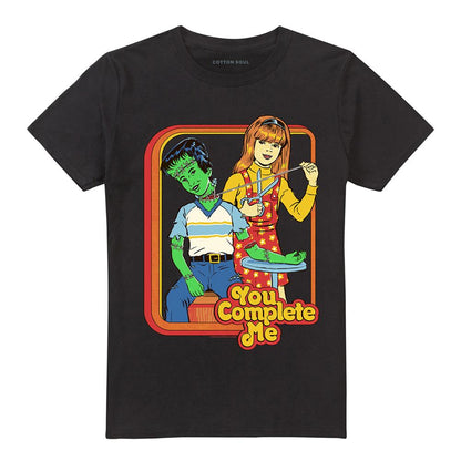 Black - Front - Steven Rhodes Unisex Adult You Complete Me T-Shirt