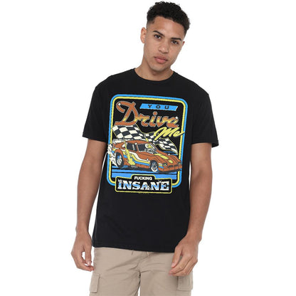 Black - Lifestyle - Steven Rhodes Unisex Adult You Drive Me Insane T-Shirt