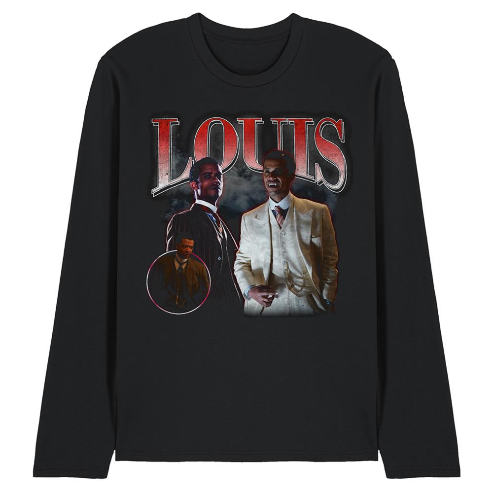 Black - Front - Interview With The Vampire Unisex Adult Louis Homage Long-Sleeved T-Shirt